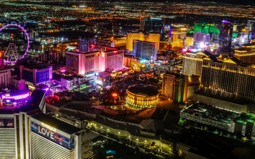 Helicopter Night Tour – Las Vegas Strip broad view