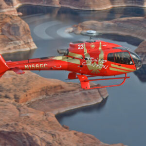 Vista aerea dell'elicottero del canyon occidentale