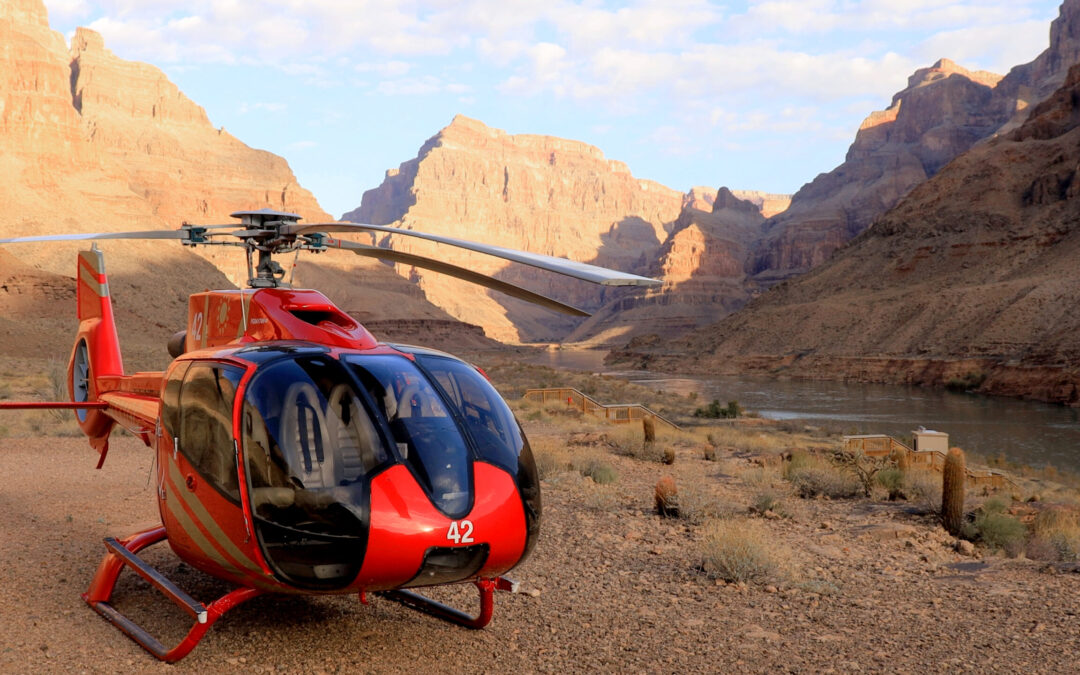 Helicopter at Canyon Floor