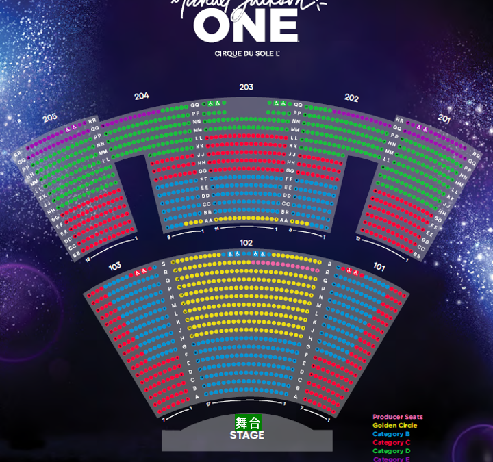 Michael Jackson ONE_Seat Map with Categories